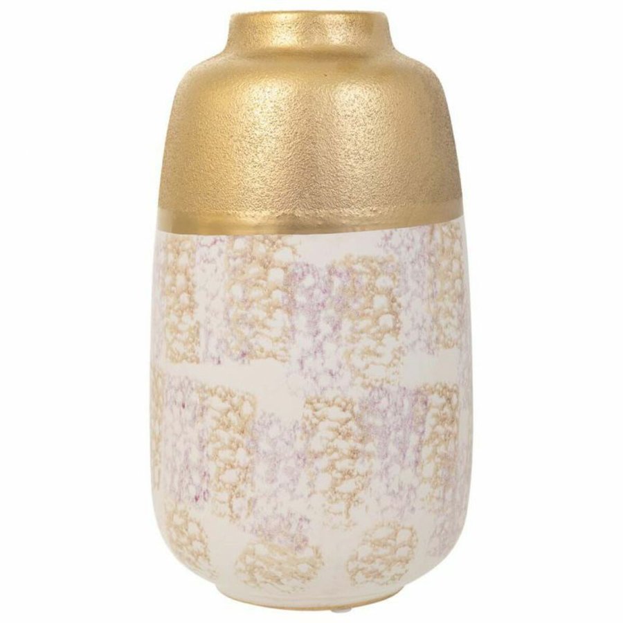 Vase Alexandra House Living Guld Keramik 15 x 28 x 15 cm #4