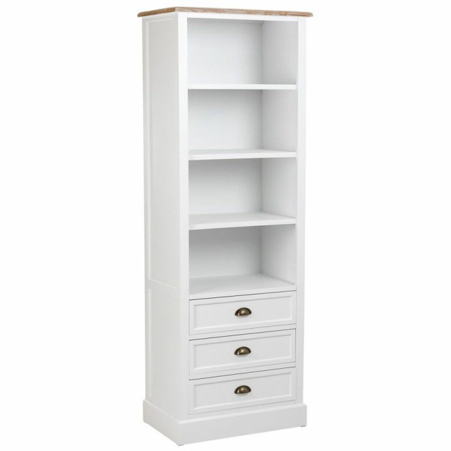 Hylder Alexandra House Living Hvid Brun Zink Legering Tr MDF 40 x 180 x 63 cm #1