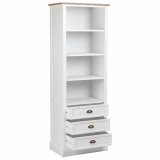 Hylder Alexandra House Living Hvid Brun Zink Legering Tr MDF 40 x 180 x 63 cm #3