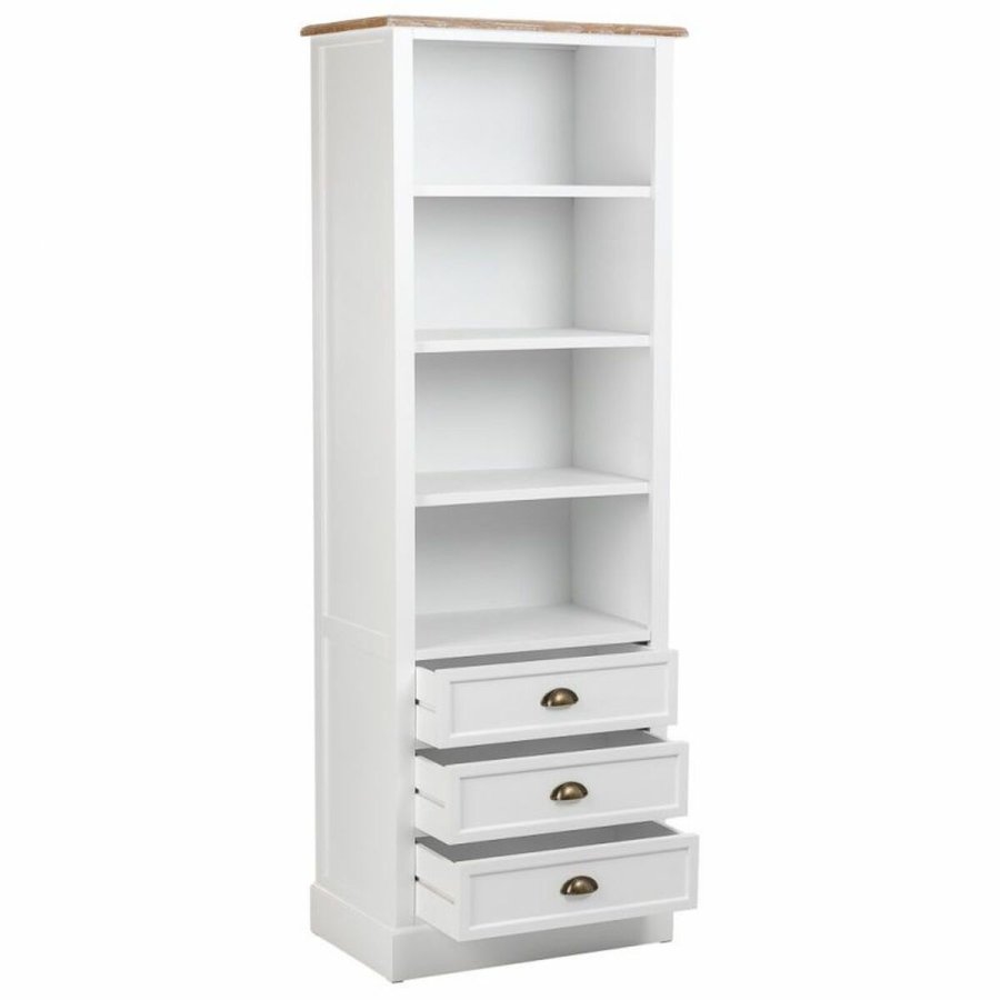 Hylder Alexandra House Living Hvid Brun Zink Legering Tr MDF 40 x 180 x 63 cm #3
