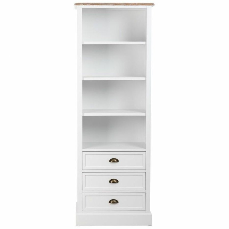 Hylder Alexandra House Living Hvid Brun Zink Legering Tr MDF 40 x 180 x 63 cm #5