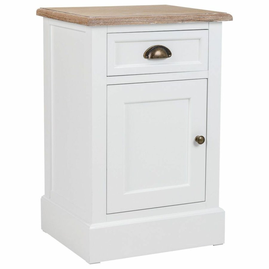 Natbord Alexandra House Living Hvid Brun 35 x 63 x 41 cm #1