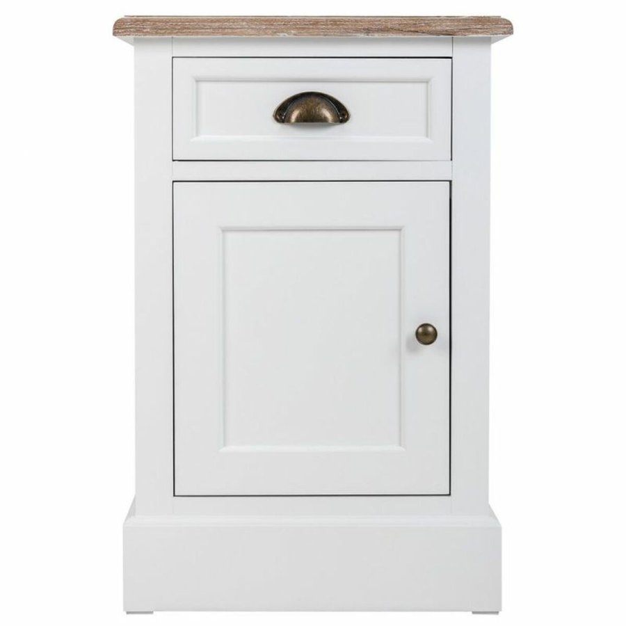 Natbord Alexandra House Living Hvid Brun 35 x 63 x 41 cm #36