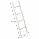 Hylder Alexandra House Living Hvid Paulonia tr 3 x 120 x 44 cm Trappe #4