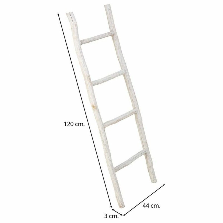 Hylder Alexandra House Living Hvid Paulonia tr 3 x 120 x 44 cm Trappe #4