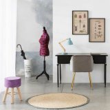 Taburet Alexandra House Living Lilla Fljl Bambus Fyrretr Svamp Tr MDF 32 x 44 x 32 cm #15