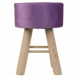 Taburet Alexandra House Living Lilla Fljl Bambus Fyrretr Svamp Tr MDF 32 x 44 x 32 cm #22