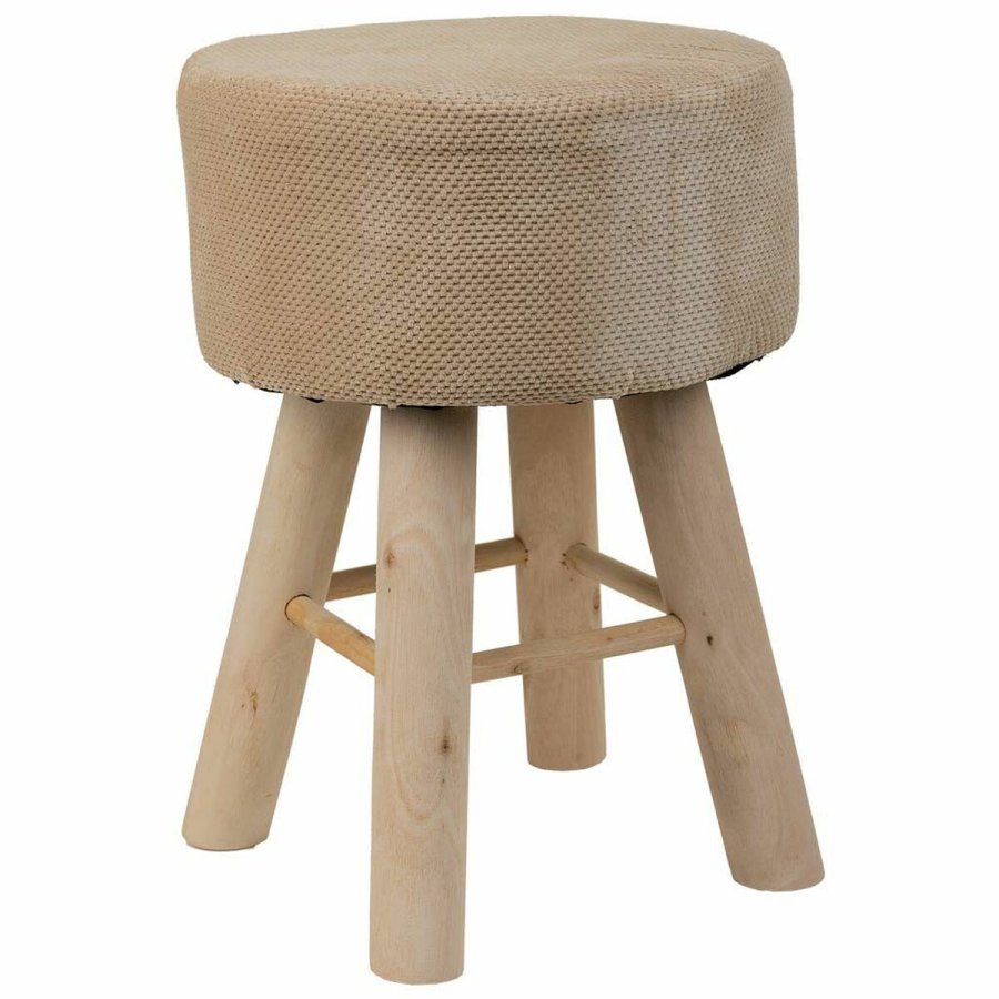 Taburet Alexandra House Living Brun Bambus Fyrretr Svamp Tr MDF 32 x 44 x 32 cm #1