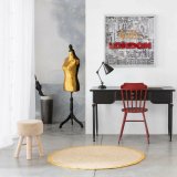 Taburet Alexandra House Living Brun Bambus Fyrretr Svamp Tr MDF 32 x 44 x 32 cm #15