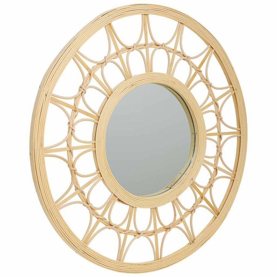 Vgspejl Alexandra House Living Natur 56 x 2 x 56 cm Cirkler #1
