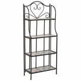 Hylder Alexandra House Living Sort Jern Flise 27 x 133 x 57 cm #1