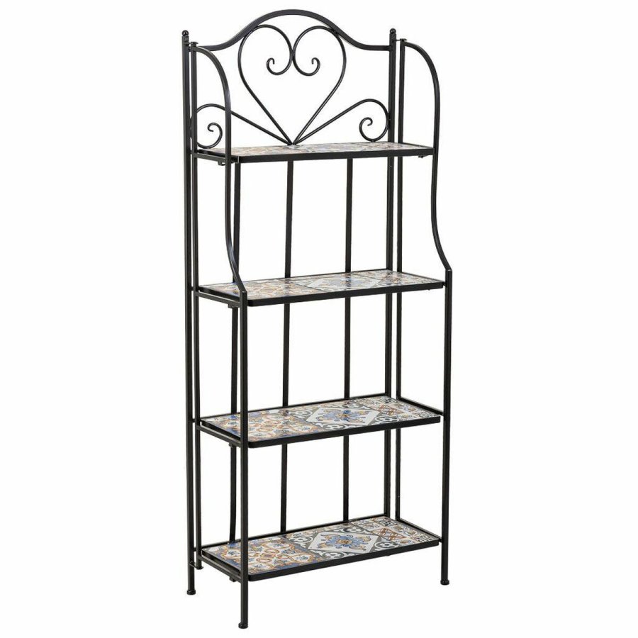 Hylder Alexandra House Living Sort Jern Flise 27 x 133 x 57 cm #1