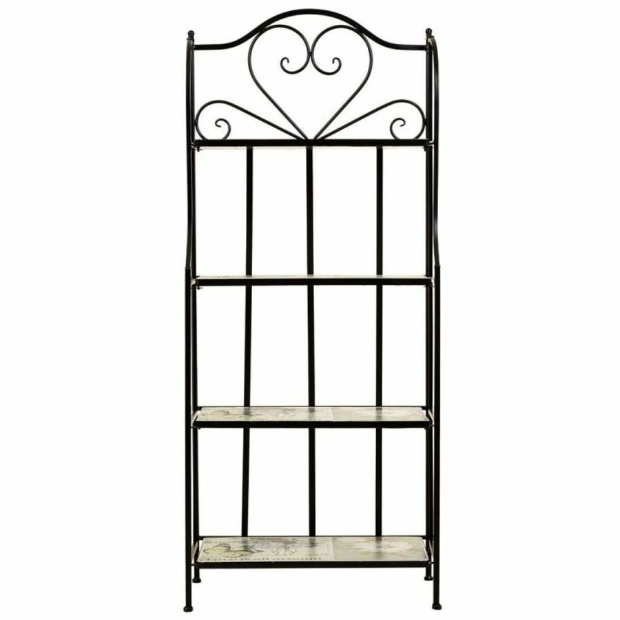 Hylder Alexandra House Living Sort Jern jern Flise 27 x 133 x 57 cm #4