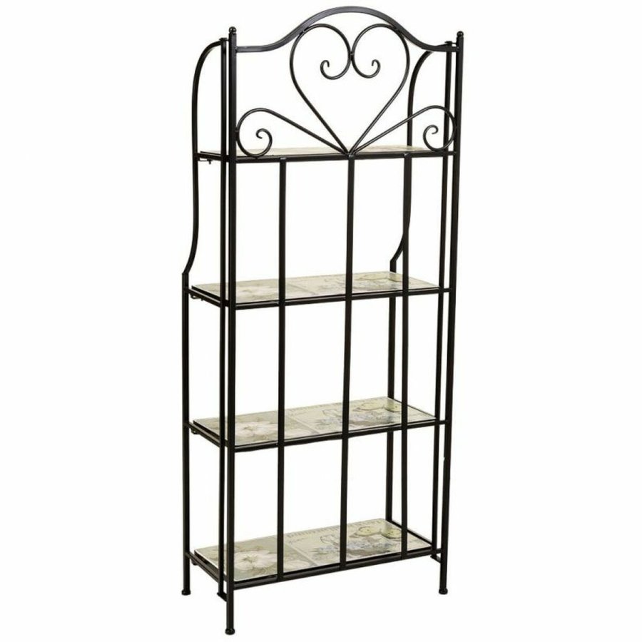 Hylder Alexandra House Living Sort Jern jern Flise 27 x 133 x 57 cm #5