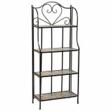 Hylder Alexandra House Living Sort Jern Flise 27 x 133 x 57 cm #1