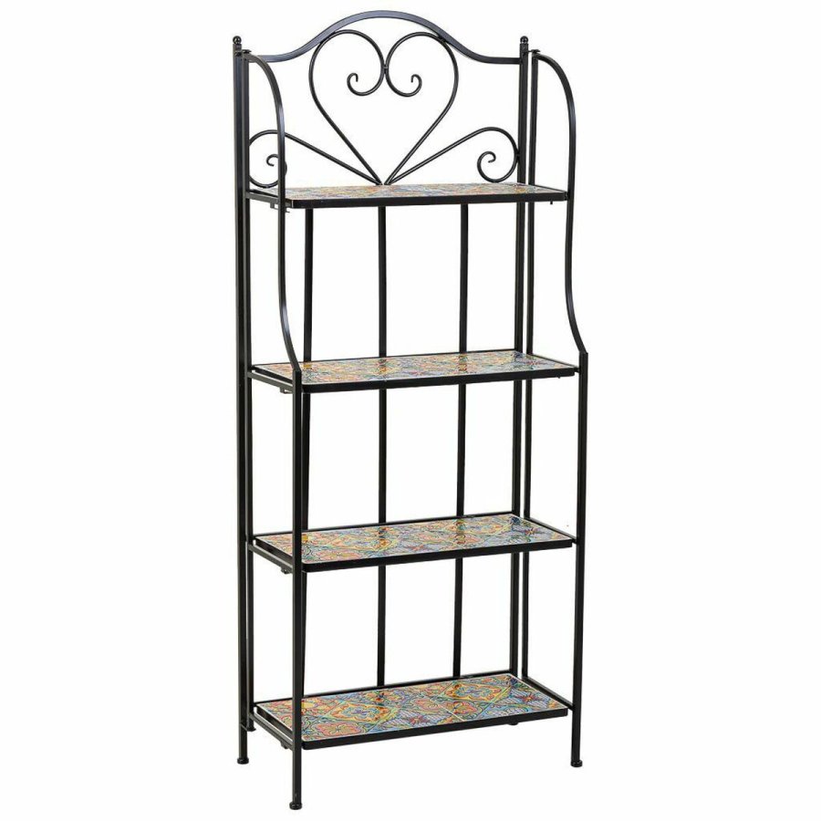Hylder Alexandra House Living Sort Jern Flise 27 x 133 x 57 cm #1