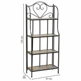 Hylder Alexandra House Living Sort Jern Flise 27 x 133 x 57 cm #4