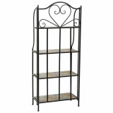 Hylder Alexandra House Living Sort Jern Flise 27 x 133 x 57 cm #5