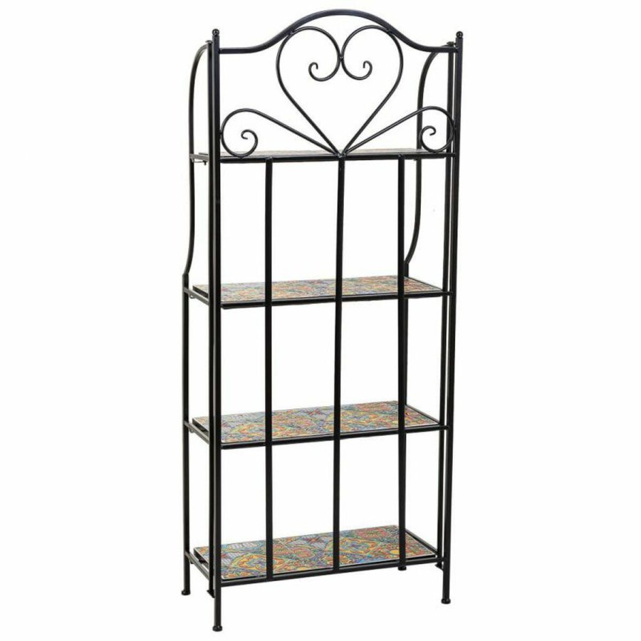 Hylder Alexandra House Living Sort Jern Flise 27 x 133 x 57 cm #5
