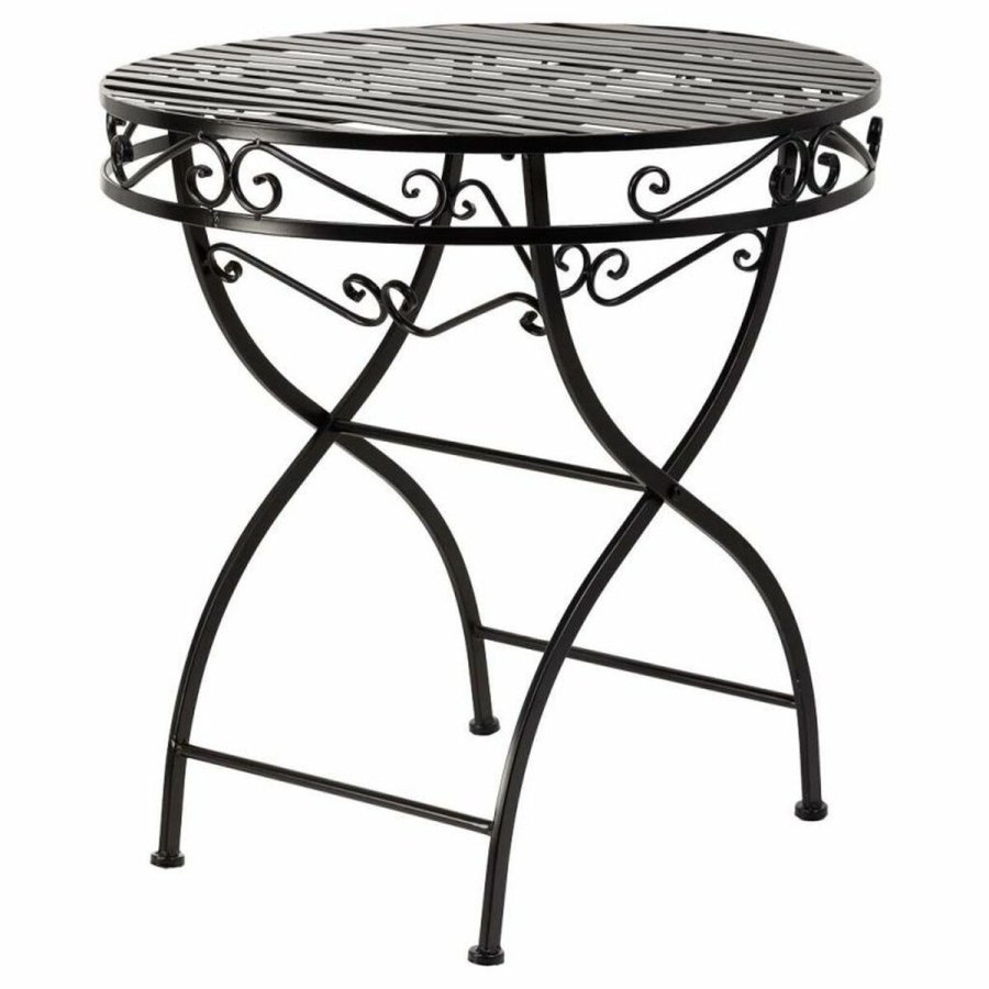 Spisebordst med 2 stole Alexandra House Living Sort 60 x 75 x 60 cm #4