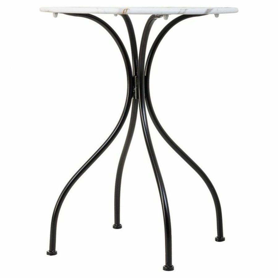 Spisebordst med 2 stole Alexandra House Living Hvid Sort 60 x 75 x 60 cm #5