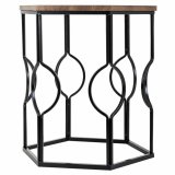 St med 2 borde Alexandra House Living Brun Sort Jern Tr MDF 39 x 57 x 39 cm #6
