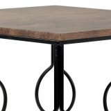 St med 2 borde Alexandra House Living Brun Sort Jern Tr MDF 39 x 57 x 39 cm #5