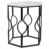 St med 2 borde Alexandra House Living Hvid Jern Tr MDF 39 x 57 x 39 cm #4