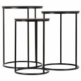 St med 2 borde Alexandra House Living Sort Jern Tr MDF 39 x 57 x 39 cm #2