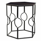 St med 2 borde Alexandra House Living Sort Jern Tr MDF 39 x 57 x 39 cm #4