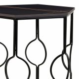St med 2 borde Alexandra House Living Sort Jern Tr MDF 39 x 57 x 39 cm #6