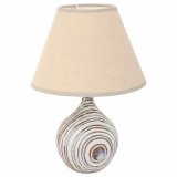 Bordlampe Alexandra House Living Hvid Polyesterharpisk 220-240 V 14 x 25 x 14 cm #1