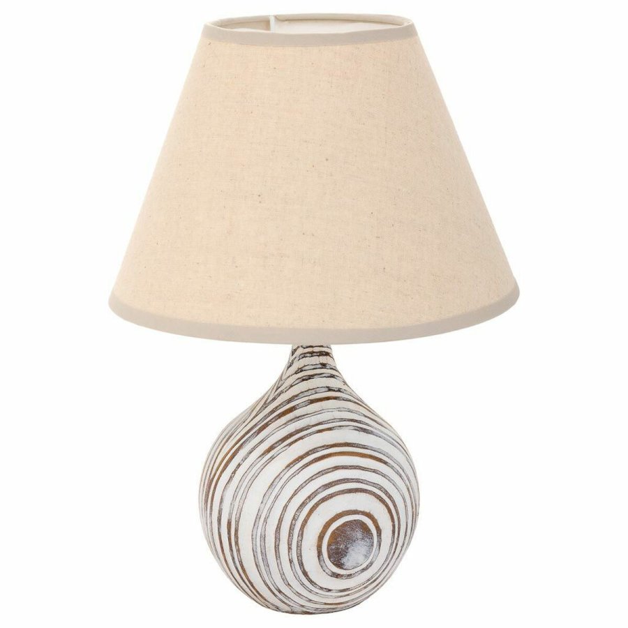 Bordlampe Alexandra House Living Hvid Polyesterharpisk 220-240 V 14 x 25 x 14 cm #1