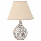 Bordlampe Alexandra House Living Hvid Polyesterharpisk 220-240 V 14 x 25 x 14 cm #2