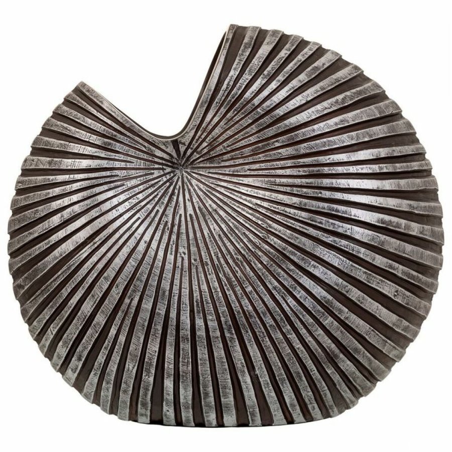 Vase Alexandra House Living Gr Slv Polyesterharpisk 20 x 41 x 46 cm #3