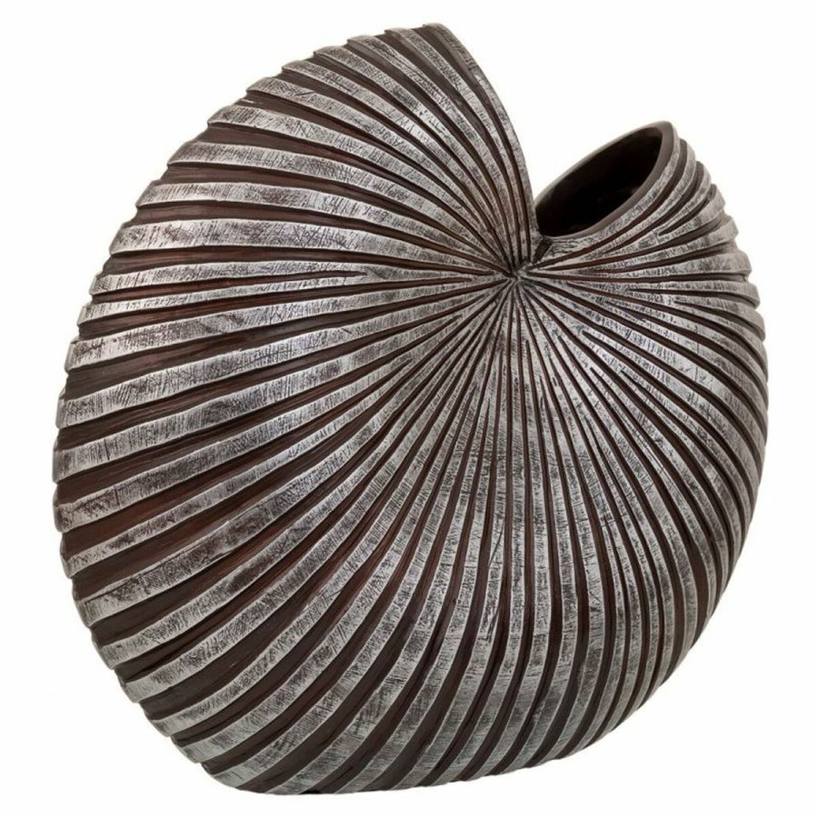 Vase Alexandra House Living Gr Slv Polyesterharpisk 20 x 41 x 46 cm #5