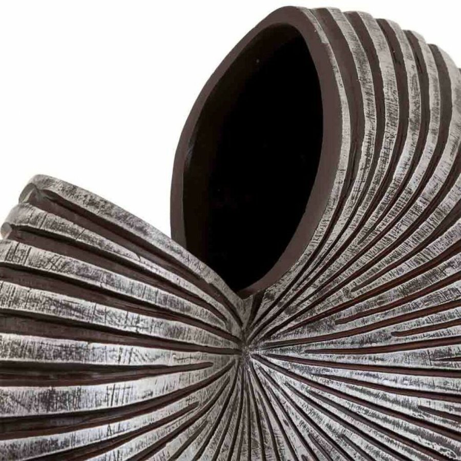 Vase Alexandra House Living Gr Slv Polyesterharpisk 20 x 41 x 46 cm #6