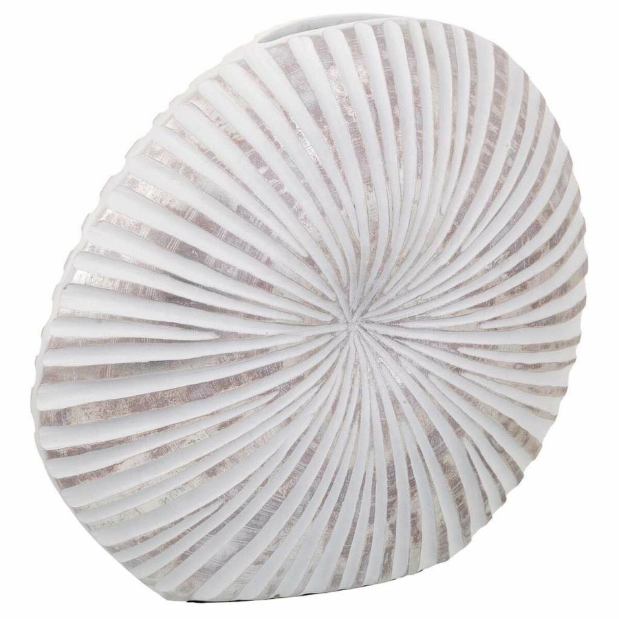 Vase Alexandra House Living Slvfarvet Polyesterharpisk 13 x 35 x 38 cm #1