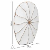 Vase Alexandra House Living Hvid Polyesterharpisk 8 x 39 x 27 cm #3