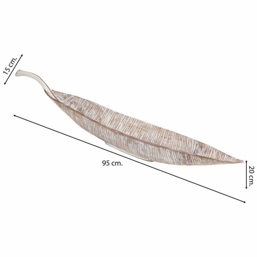 Borddekoration Alexandra House Living Hvid Polyesterharpisk 15 x 20 x 95 cm Ark #2