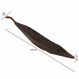 Borddekoration Alexandra House Living Brun Polyesterharpisk 7 x 15 x 63 cm Ark #3