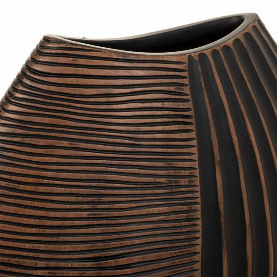 Vase Alexandra House Living Brun Polyesterharpisk 10 x 29 x 29 cm #5