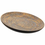 Borddekoration Alexandra House Living Gr Gylden Polyesterharpisk 5 x 40 x 40 cm #1