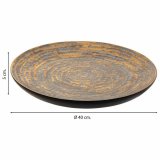 Borddekoration Alexandra House Living Gr Gylden Polyesterharpisk 5 x 40 x 40 cm #3