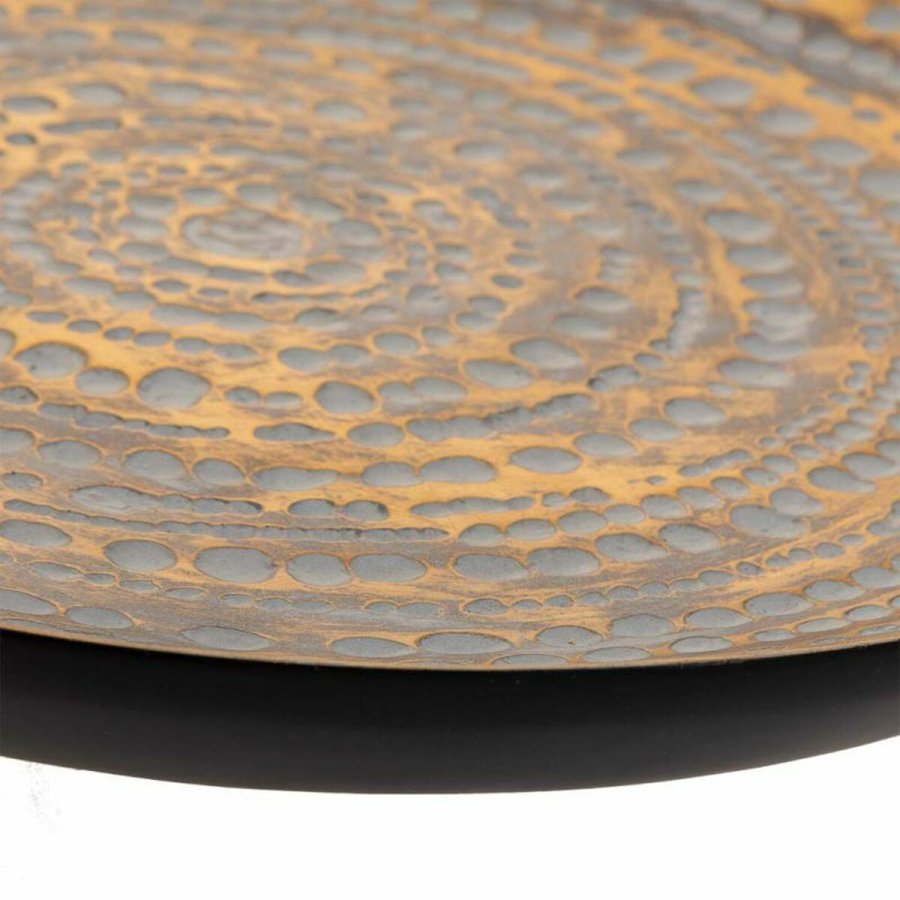 Borddekoration Alexandra House Living Gr Gylden Polyesterharpisk 5 x 40 x 40 cm #5