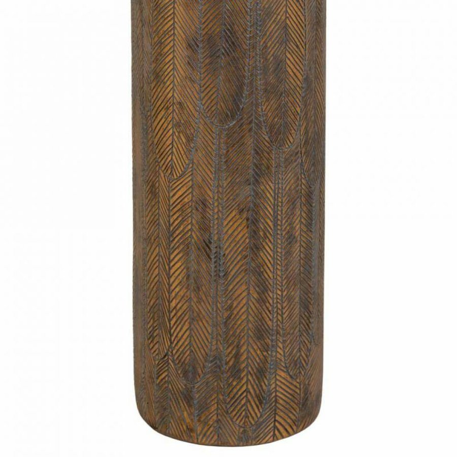 Vase Alexandra House Living Gr Gylden Polyesterharpisk 17 x 100 x 17 cm #6