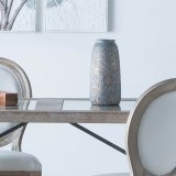 Vase Alexandra House Living Gr Gylden Polyesterharpisk 15 x 31 x 15 cm #1