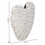 Vase Alexandra House Living Hvid Polyesterharpisk 7 x 31 x 25 cm #3