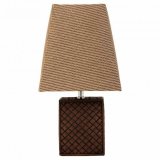 Bordlampe Alexandra House Living Brun Polyesterharpisk 220-240 V 13 x 24 x 13 cm #3