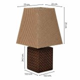 Bordlampe Alexandra House Living Brun Polyesterharpisk 220-240 V 13 x 24 x 13 cm #5